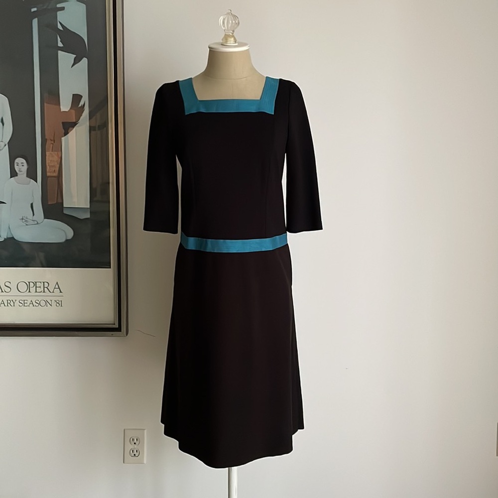 🇯🇵 To be chic Size 40 Black A-line dress